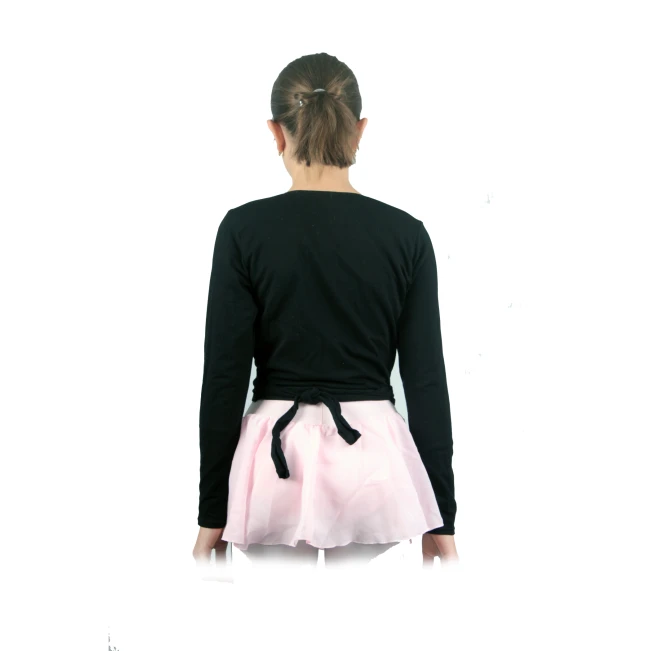Capezio Cross Over Top, Aufwärm-Top für Mädchen - Schwarz Capezio Cross Over Top, Aufwärm-Top für Mädchen - Schwarz