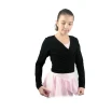 Capezio Cross Over Top, Aufwärm-Top für Mädchen - Schwarz Capezio Cross Over Top, Aufwärm-Top für Mädchen - Schwarz
