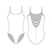 Capezio BD101, Ballett-Trikot W/X cross straps Capezio BD101, Ballett-Trikot W/X cross straps