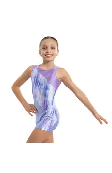 Capezio Seashell Biketard 1211C, kurzes Ganzkörpertrikot für Mädchen