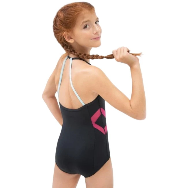 Capezio Colorblock Halter Strap Leotard, Mädchentrikot Capezio Colorblock Halter Strap Leotard, Mädchentrikot