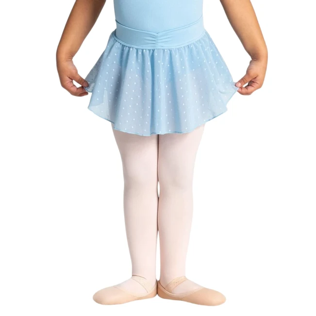 Capezio Swiss Dot Cinch Waistband Layer Skirt, Mädchenrock Capezio Swiss Dot Cinch Waistband Layer Skirt, Mädchenrock