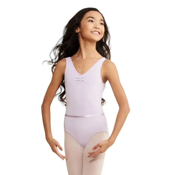 Capezio Tactel V Neck Leotard, Kindertrikot mit breiten Trägern Capezio Tactel V Neck Leotard, Kindertrikot mit breiten Trägern