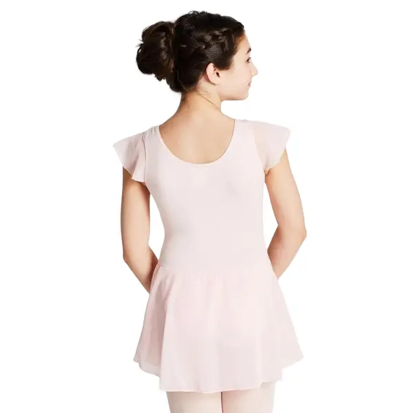 Capezio flutter sleeve dress, Tanztrikot mit Rock