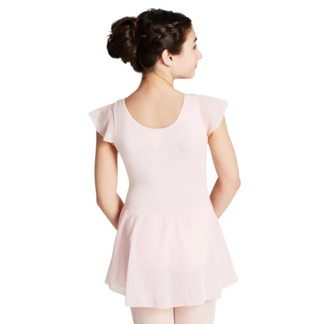 Capezio flutter sleeve dress, Tanztrikot mit Rock