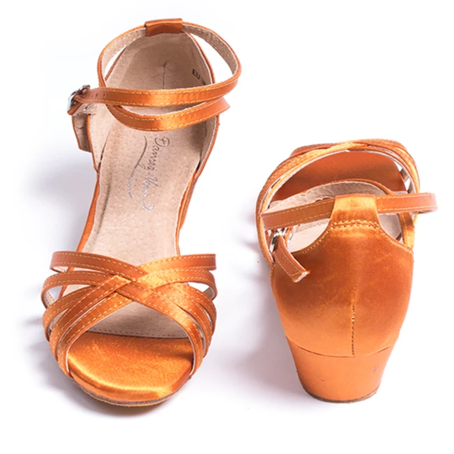 Dansez Vous Alba, Damen Latein-Tanzschuhe mit niedrigem Absatz Dansez Vous Alba, Damen Latein-Tanzschuhe mit niedrigem Absatz - Hautfarbe - tan