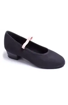 Capezio Academy-Charakter mit 1"-Zoll-Absatz, Canvas-Charakterschuhe für Kinder