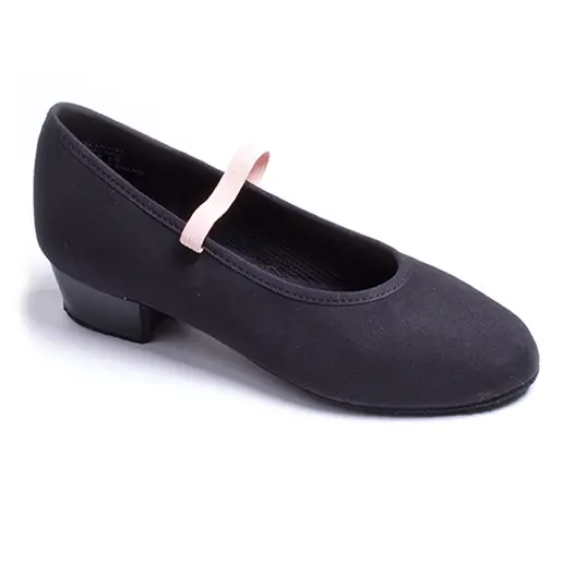 Capezio Academy-Charakter mit 1"-Zoll-Absatz, Canvas-Charakterschuhe für Kinder