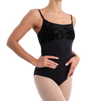 Capezio Elsa, Damen-Trikot mit schmalen Trägern - Schwarz Capezio Elsa, Damen-Trikot mit schmalen Trägern - Schwarz