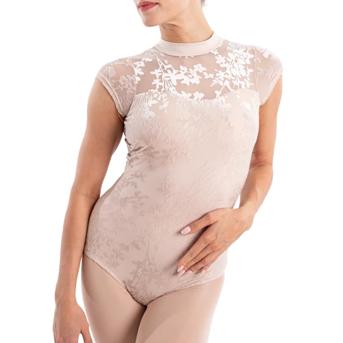 Capezio Rudi Leotard F12703W, Damen-Leotard mit Kragen