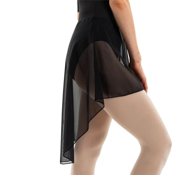 Carmen, asymmetrischer Damenrock - Schwarz