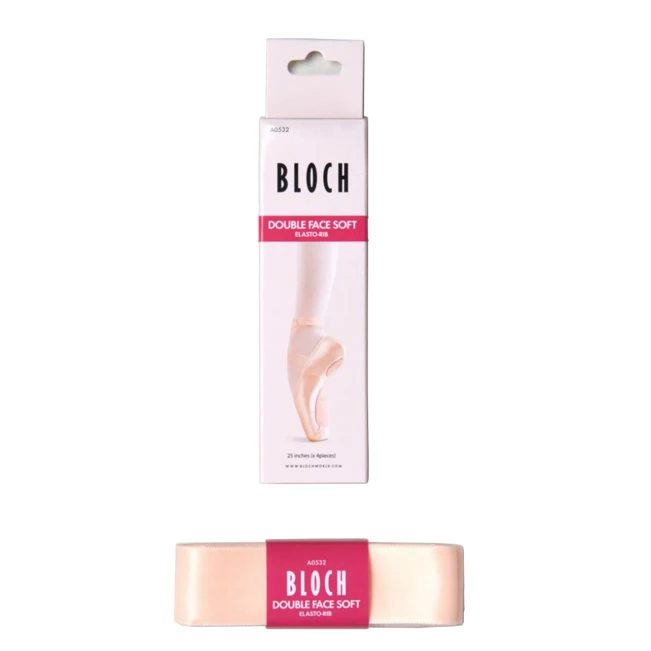 Bloch Double Face Soft Elastorib, Satinband mit elastischem Gummieinsatz Bloch Double Face Soft Elastorib, Satinband mit elastischem Gummieinsatz