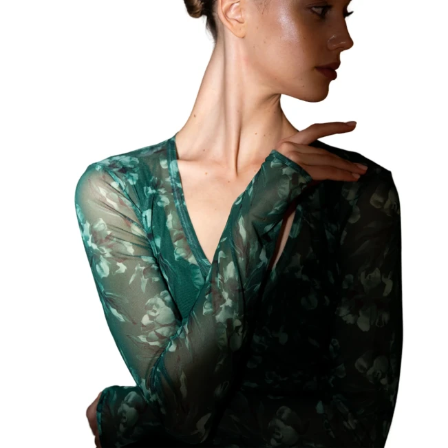 Bloch Arden Long Sleeve Top Z4146, Top zum Binden für Damen Bloch Arden Long Sleeve Top Z4146, Top zum Binden für Damen
