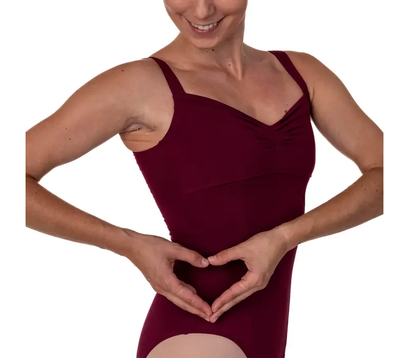 Bloch Ava, Trikot mit breiten Trägern - Violett Aubergine Bloch