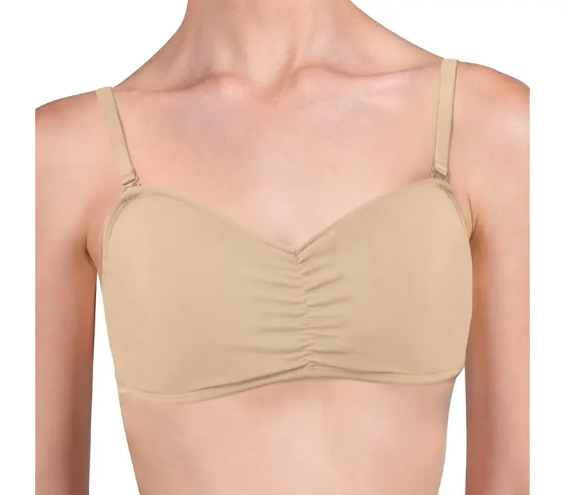 Bloch Vela Bandeau, Damen-BH - Hautfarbe  - sand