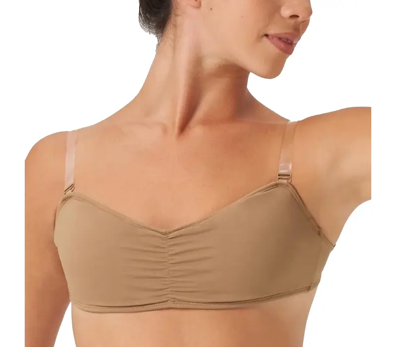 Bloch Vela Bandeau, Damen-BH - Brauner Bloch