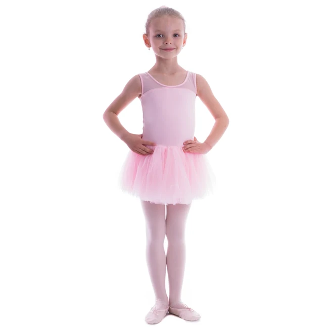Bloch CL3145 Coralina, Kindertrikot mit Tutu-Rock