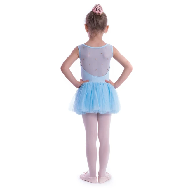Bloch CL3145 Coralina, Kindertrikot mit Tutu-Rock