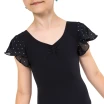 Bloch Scarlett, Mädchen-Trikot mit Volantärmeln - Schwarz