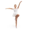 Bloch Delilah, Mädchentrikot mit Tutu-Röckchen - Weiss Bloch Delilah, Mädchentrikot mit Tutu-Röckchen - Weiss