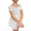 Bloch Delilah, Mädchentrikot mit Tutu-Röckchen - Weiss Bloch Delilah, Mädchentrikot mit Tutu-Röckchen - Weiss