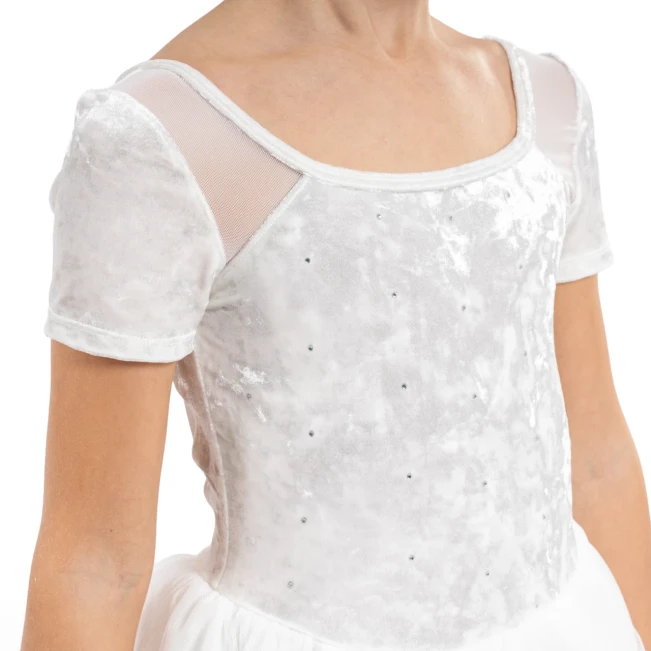 Bloch Delilah, Mädchentrikot mit Tutu-Röckchen Bloch Delilah, Mädchentrikot mit Tutu-Röckchen - Weiss