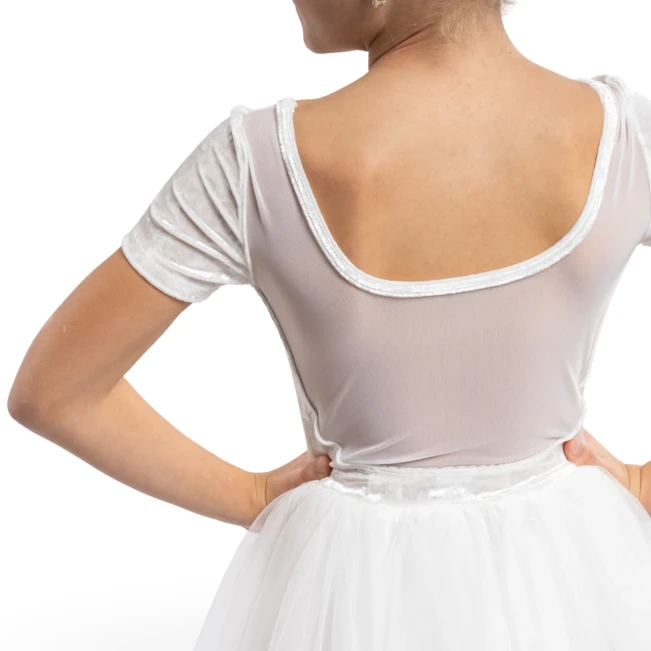 Bloch Delilah, Mädchentrikot mit Tutu-Röckchen Bloch Delilah, Mädchentrikot mit Tutu-Röckchen - Weiss