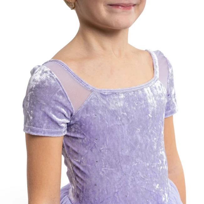 Bloch Delilah, Mädchentrikot mit Tutu-Röckchen - Flieder lilac Bloch Bloch Delilah, Mädchentrikot mit Tutu-Röckchen - Flieder lilac Bloch