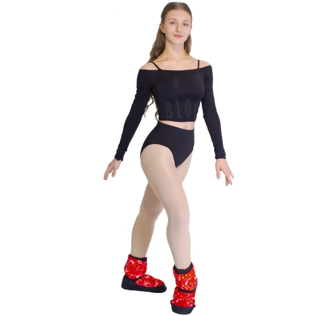 Crop Top mit langen Ärmeln von Bloch Crop Top mit langen Ärmeln von Bloch