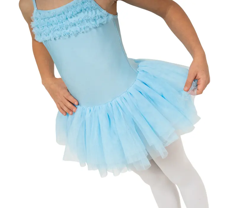 Bloch Desdemona, Trikot mit Tutu-Röckchen - Blau - light blue
