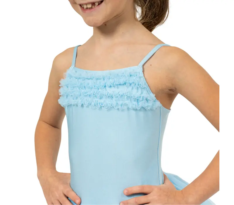 Bloch Desdemona, Trikot mit Tutu-Röckchen - Blau - light blue