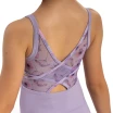Bloch Lila Floral, Mädchen-Trikot mit schmalen Trägern - Flieder lilac Bloch
