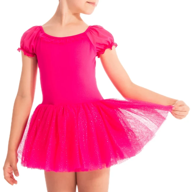Mirella Miami Tutu Dress M1559C, Trikot mit Tutu-Rock für Mädchen Mirella Miami Tutu Dress M1559C, Trikot mit Tutu-Rock für Mädchen