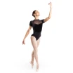 Bloch Gia Cap Sleeve Leotard, Damen-Trikot - Schwarz