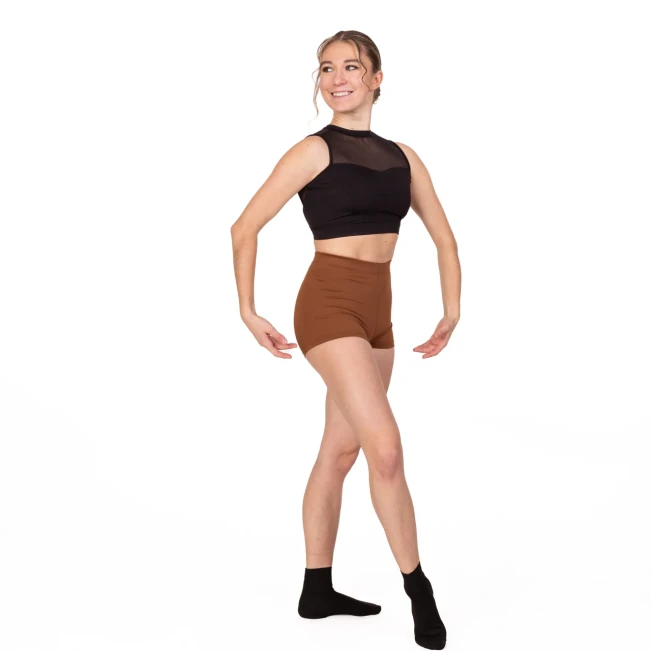 Bloch Vela, kurze Shorts für Damen - Kakaobraun Bloch