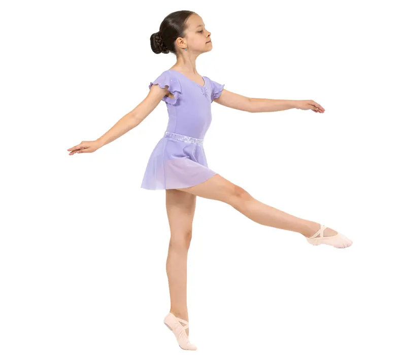 Bloch Mesh Pull-On Skirt Sadie, Mädchenrock - Flieder lilac Bloch