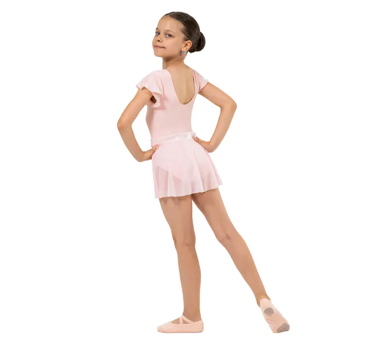 Bloch Mesh Pull-On Skirt Sadie, Mädchenrock - Rosa Bonbons Bloch