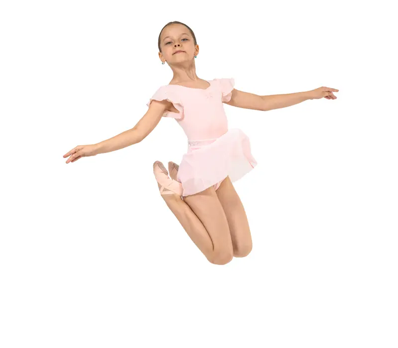 Bloch Mesh Pull-On Skirt Sadie, Mädchenrock - Rosa Bonbons Bloch