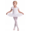 Bloch Scarlett, Mädchen-Trikot mit Volantärmeln - Weiss