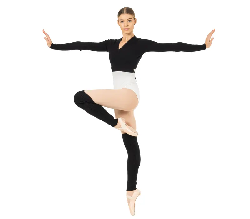 Bloch Rib Legwarmer, gestrickte Tanzstulpen - Schwarz