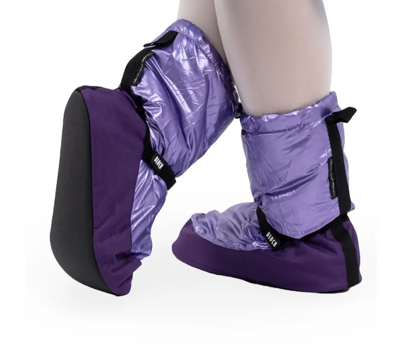 Bloch Metallic Booties, Damen-Wärmeschuhe   - Lila purple metallic Bloch