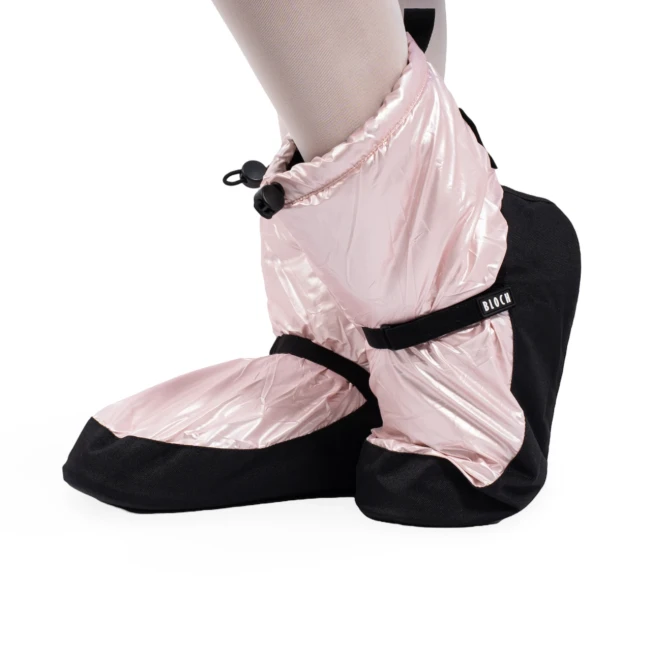 Bloch Metallic Booties, Damen-Wärmeschuhe - Rosa Pink Metallic Bloch