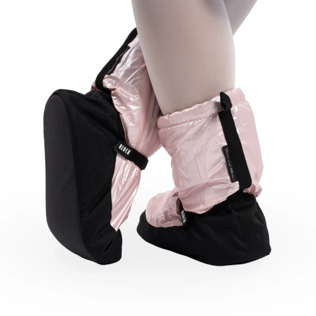 Bloch Metallic Booties, Damen-Wärmeschuhe - Rosa Pink Metallic Bloch