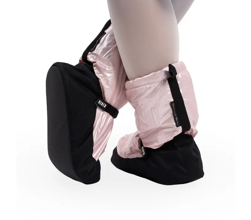 Bloch Metallic Booties, Damen-Wärmeschuhe   - Rosa pink metallic Bloch