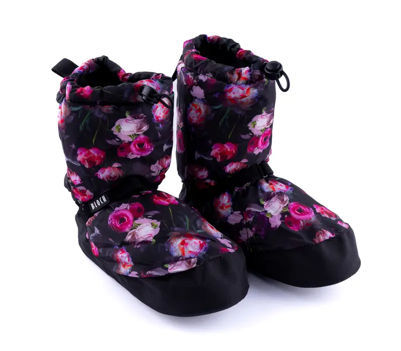 Bloch Booties - Edition mit Muster, Aufwärmschuhe - blumen Bloch