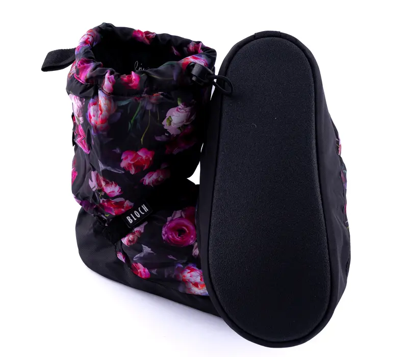 Bloch Booties - Edition mit Muster, Aufwärmschuhe - blumen Bloch