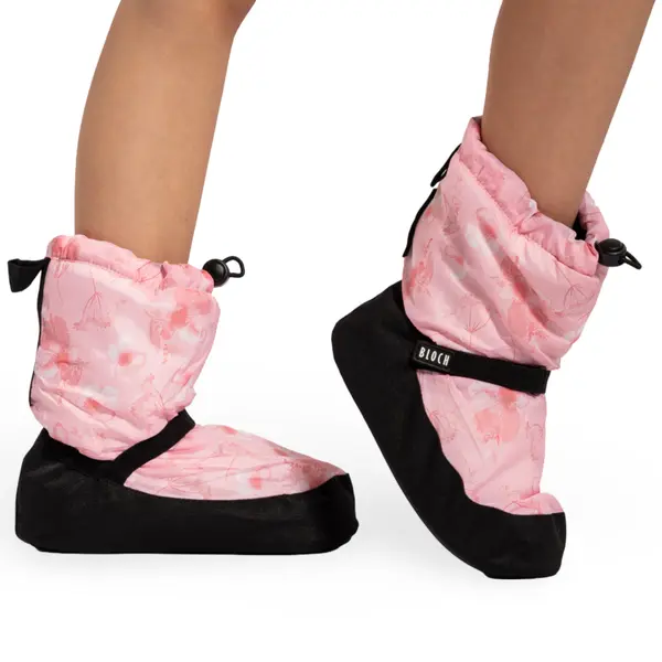 Bloch Booties IM009KBP Edition mit Blumenmuster für Kinder