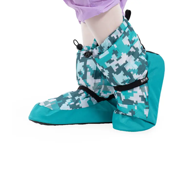 Bloch Crazy Printed Bootie, Wärmeschuhe   - Pixel print Bloch