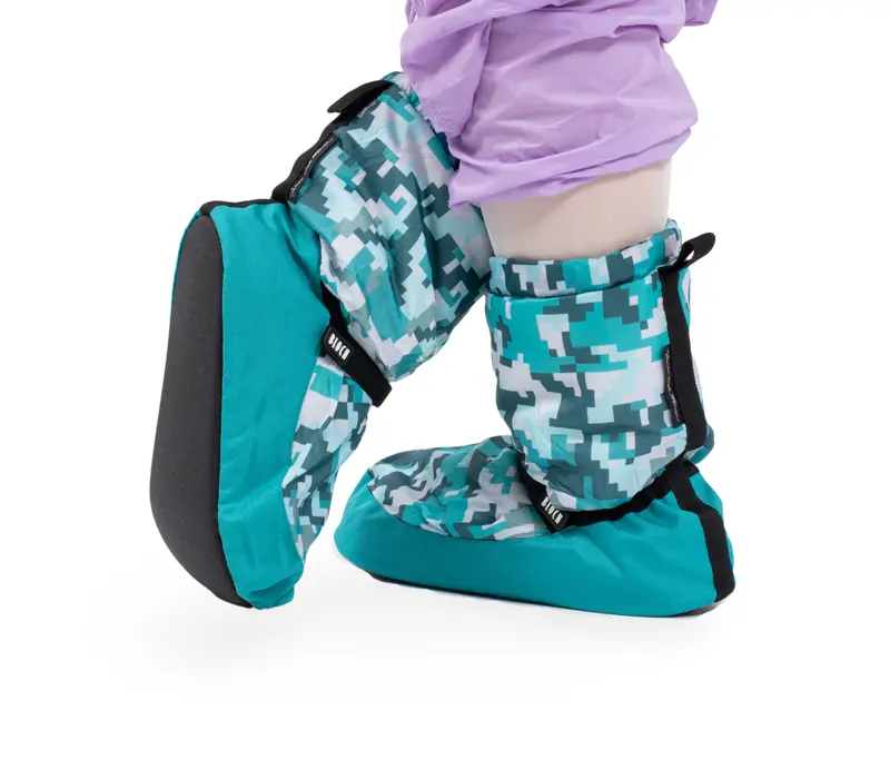 Bloch Crazy Printed Bootie, Wärmeschuhe   - Pixel print Bloch