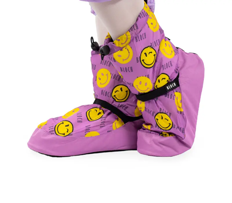 Bloch Crazy Printed Bootie, Wärmeschuhe   - Smiley Print Bloch